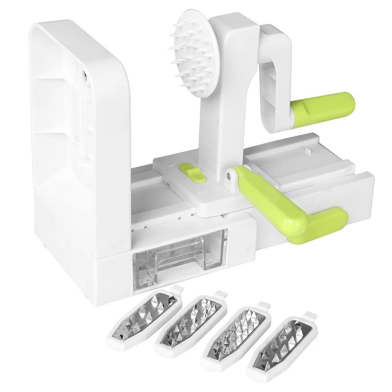 New 4 Blade Vegetable Spiralizer Folding Veggie Pasta & Spaghetti Potato Vegetable Spiral Cutter Zucchini Slicer
New 4 Blade Vegetable Spiralizer Folding Veggie Pasta & Spaghetti Potato Vegetable Spiral Cutter Zucchini Slicer