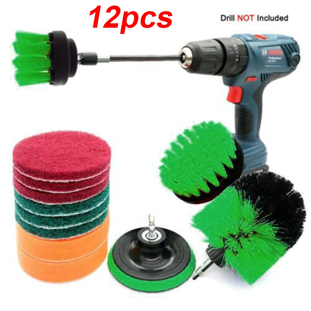 12pcs Drill Power Scrub Clean Brush For Leather Plastic Furniture Car Interiors Tiles Floors Cleaning Power Scrub 2/3.5/4 inch
12pcs Drill Power Scrub Clean Brush For Leather Plastic Furniture Car Interiors Tiles Floors Cleaning Power Scrub 2/3.5/4 inch