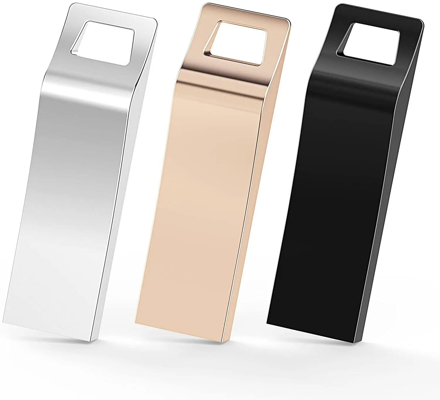 TOPESEL 3 Pack USB 2.0 Flash Drives Metal Memory Stick Waterproof Thumb Drive (3 Mixed Colors: Black, Gold, Silver)
TOPESEL 3 Pack USB 2.0 Flash Drives Metal Memory Stick Waterproof Thumb Drive (3 Mixed Colors: Black, Gold, Silver)