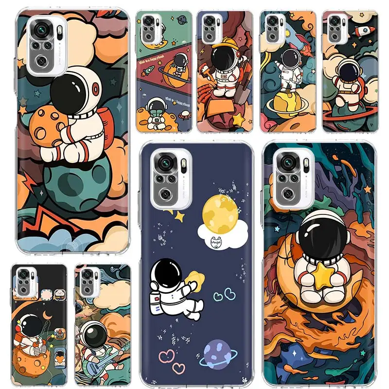 Cartoon Planet Astronaut Phone Case Funda For Xiaomi Redmi Note 10 Pro 8 9 Pro 9S 10S 8T 8A 9A 9C 7 7A 6 6A Cover Coque Capa
Cartoon Planet Astronaut Phone Case Funda For Xiaomi Redmi Note 10 Pro 8 9 Pro 9S 10S 8T 8A 9A 9C 7 7A 6 6A Cover Coque Capa