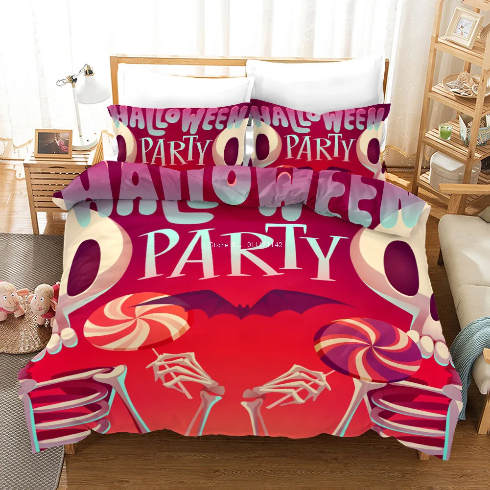 High Quality Halloween Gift 2/3 Bedding Set 3D Sad Witch Skull Printed Down Quilt Cover Pillowcase Double Queen King
High Quality Halloween Gift 2/3 Bedding Set 3D Sad Witch Skull Printed Down Quilt Cover Pillowcase Double Queen King