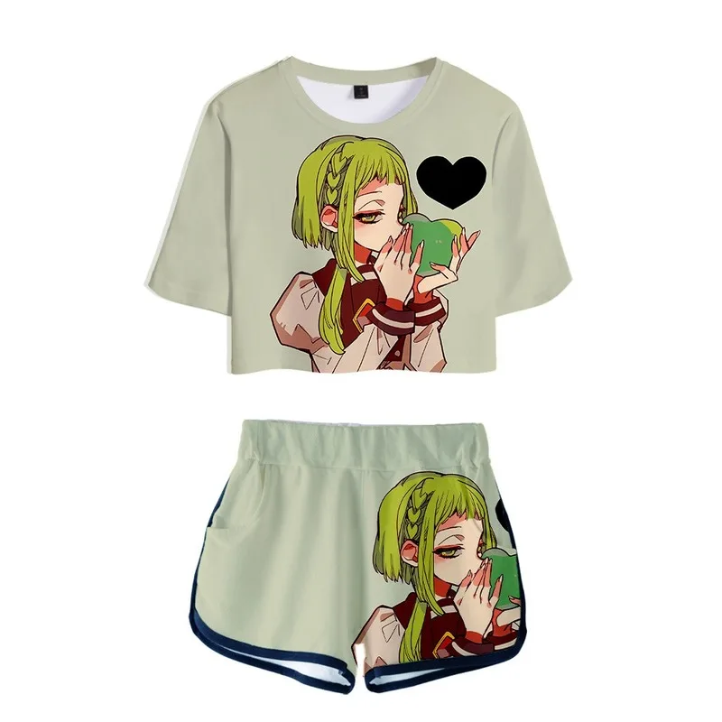 Cross-border hot selling cosplay costumeToilet-Bound Hanako-kun digital printing 3D open navel short sleeve T-shirt shorts set
Cross-border hot selling cosplay costumeToilet-Bound Hanako-kun digital printing 3D open navel short sleeve T-shirt shorts set