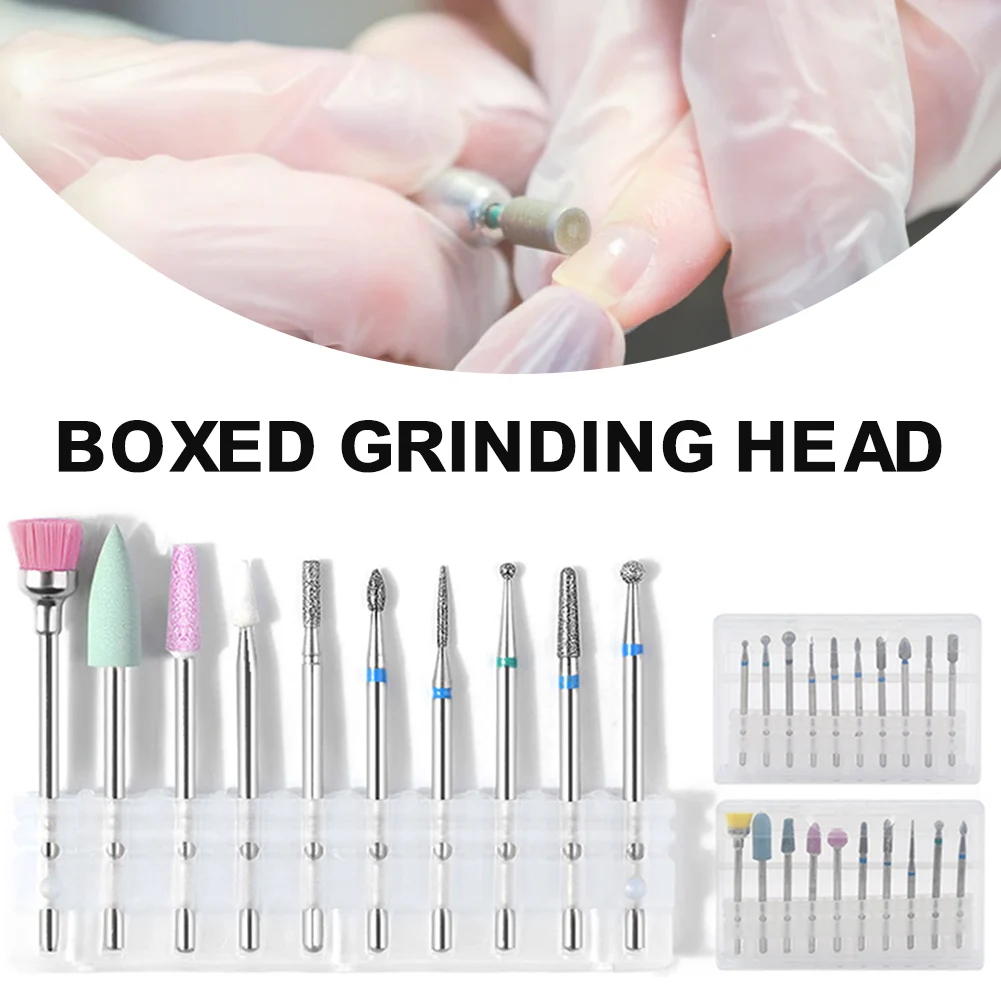Nail Drill Bits Set 10PCS Nail Drill Bits Cuticle Remover Bits with Storage Box for Manicure Home Nail Salon
Nail Drill Bits Set 10PCS Nail Drill Bits Cuticle Remover Bits with Storage Box for Manicure Home Nail Salon