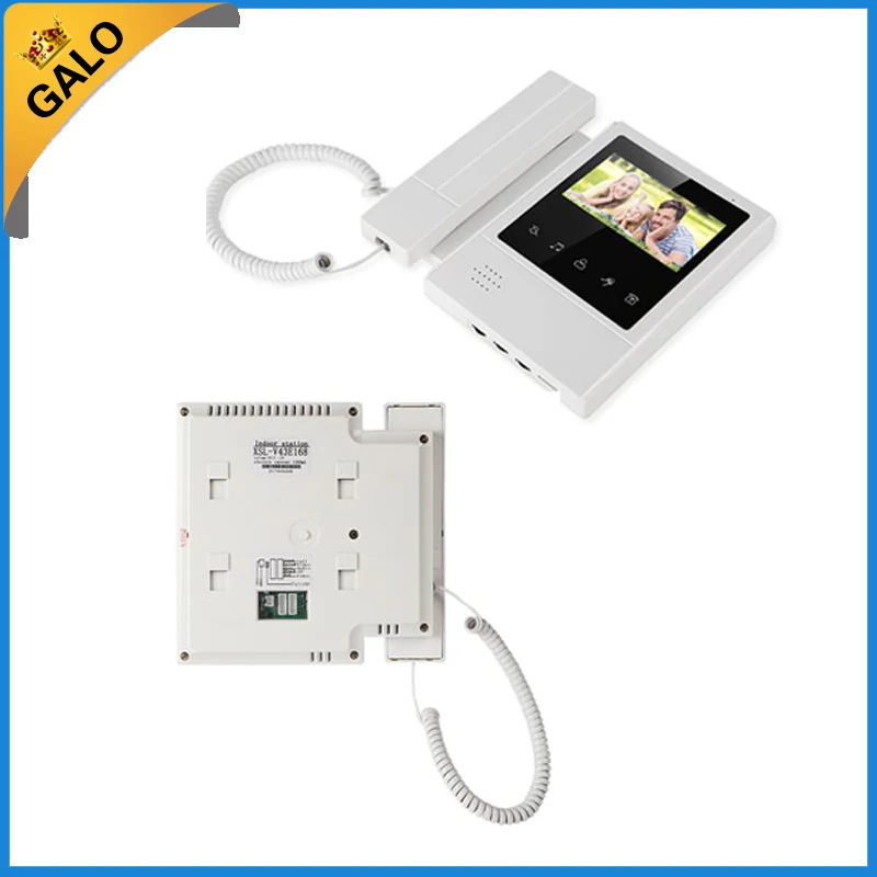 Video Door Phone Intercom Entry System 4.3 inch colour TFT-LCD hold the phone on hand seen outside the door
Video Door Phone Intercom Entry System 4.3 inch colour TFT-LCD hold the phone on hand seen outside the door