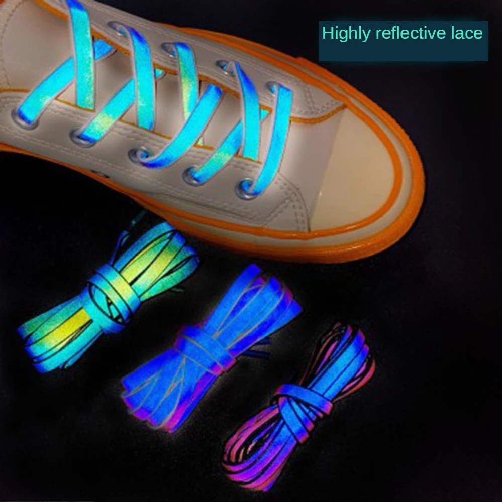 1 Pair Flat 8mm Reflective Runner Shoe Laces Safety Luminous Glowing Shoelaces Unisex For Sport Basketball Canvas Shoes A98623
1 Pair Flat 8mm Reflective Runner Shoe Laces Safety Luminous Glowing Shoelaces Unisex For Sport Basketball Canvas Shoes A98623