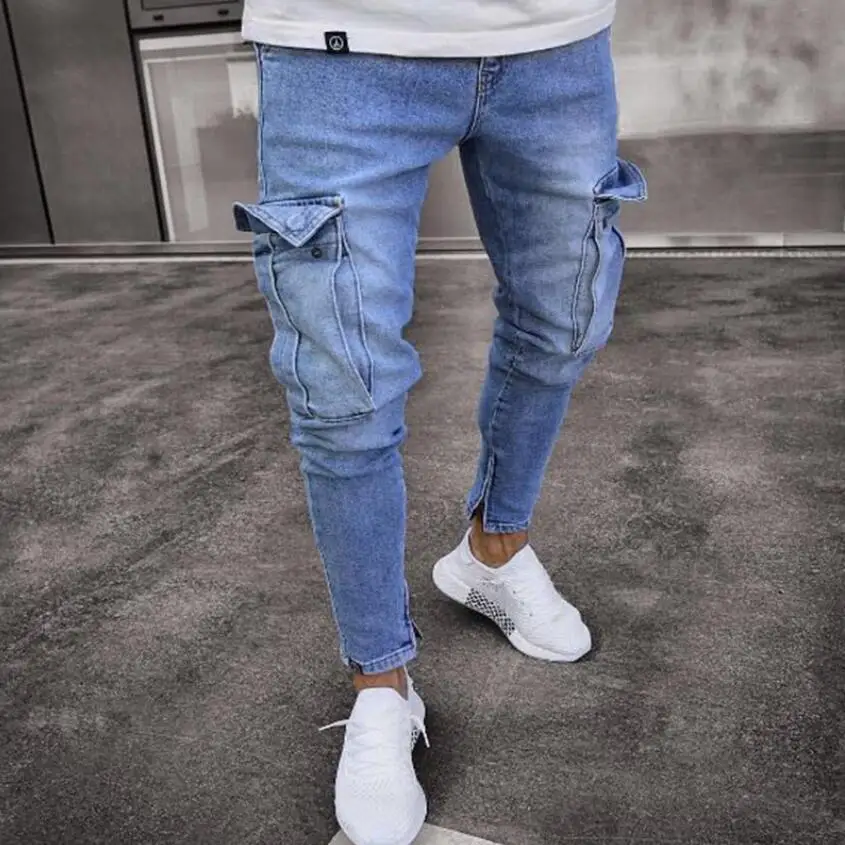 2020 Mens Skinny Jeans Trend Knee Pocket Denim Biker Jeans Hip Hop Distressed Slim Elastic pencil Jeans Washed Jeans w1011
2020 Mens Skinny Jeans Trend Knee Pocket Denim Biker Jeans Hip Hop Distressed Slim Elastic pencil Jeans Washed Jeans w1011
