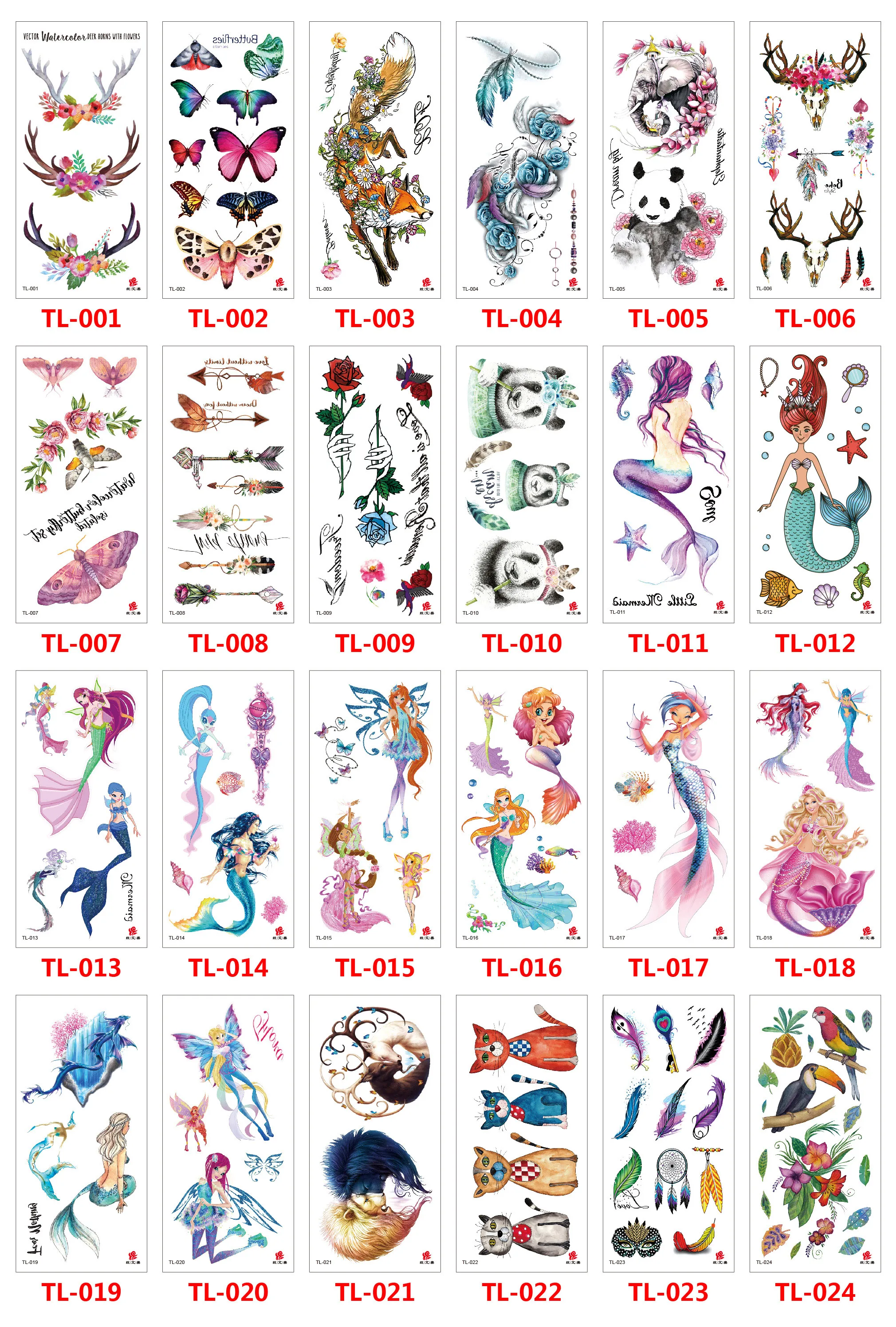 Waterproof Temporary Tattoo Sticker Flowers Mermaids Animals Designs Tattoos Body Art Arm Fake Tatoo Women Men
Waterproof Temporary Tattoo Sticker Flowers Mermaids Animals Designs Tattoos Body Art Arm Fake Tatoo Women Men