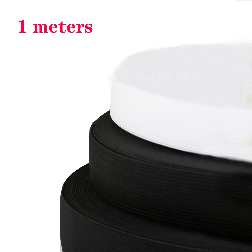 10-50mm White Black Elastic Band Nylon Webbing Spandex Ribbon Garment Trousers Hair Tie Sewing Garment Accessories 1 meters
10-50mm White Black Elastic Band Nylon Webbing Spandex Ribbon Garment Trousers Hair Tie Sewing Garment Accessories 1 meters