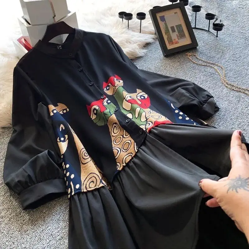 Spring Oversized Loose Dresses For Women Sweet Style Young Ladies Cartoon Print Woman Party Dress Women Vestidos Dresses SY111
Spring Oversized Loose Dresses For Women Sweet Style Young Ladies Cartoon Print Woman Party Dress Women Vestidos Dresses SY111