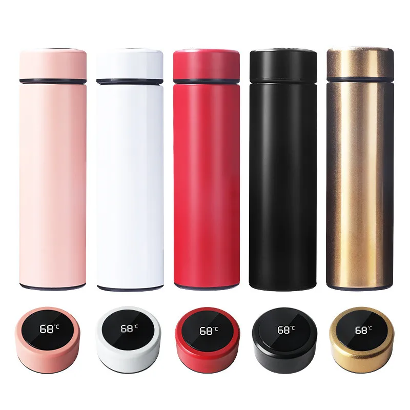 Smart Stainless Steel Insulation Cup Water Bottle Led Digital Temperature Display Thermal Mugs Intelligent Thermos Cups 500ML
Smart Stainless Steel Insulation Cup Water Bottle Led Digital Temperature Display Thermal Mugs Intelligent Thermos Cups 500ML