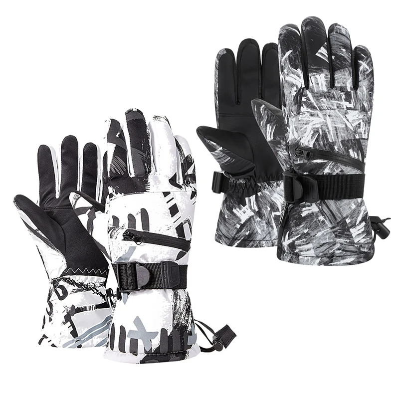 2Pair Ski Gloves Snow Winter Warm Touchscreen Gloves Waterproof Snowboard Gloves for Outdoor Cycling Skating Skiing
2Pair Ski Gloves Snow Winter Warm Touchscreen Gloves Waterproof Snowboard Gloves for Outdoor Cycling Skating Skiing