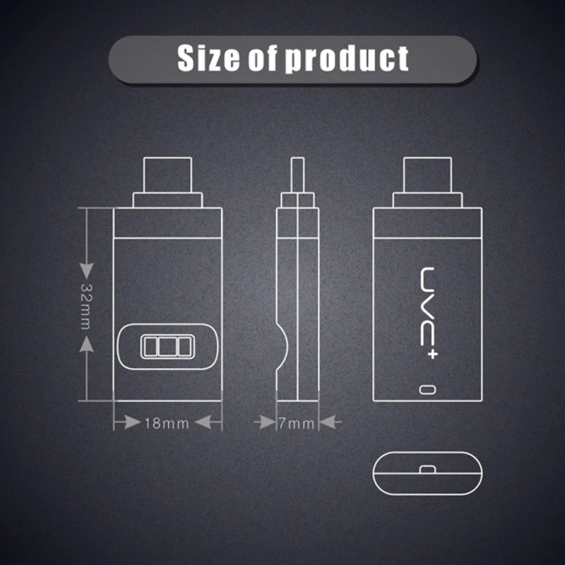 UVC LED Sterilizing Lamp Mini USB Phone Ultraviolet Germicidal Light Portable Handheld Bactericidal DC5V UV | Лампы и освещение