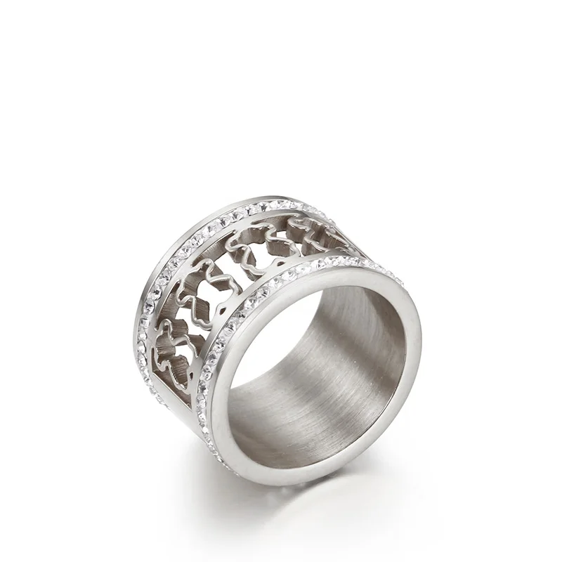 Hot Sale 316L Stainless Steel CZ Bear Rings Women Fashion anillos For Party Jewellery Accessories Gifts
Hot Sale 316L Stainless Steel CZ Bear Rings Women Fashion anillos For Party Jewellery Accessories Gifts
