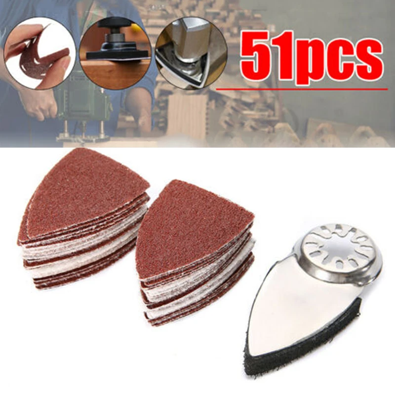50pcs Sandpaper Triangle Sanding Disc Sheet Sand Paper Pads Kit Abrasive Tools For Fein Oscillating 35x50mm
50pcs Sandpaper Triangle Sanding Disc Sheet Sand Paper Pads Kit Abrasive Tools For Fein Oscillating 35x50mm