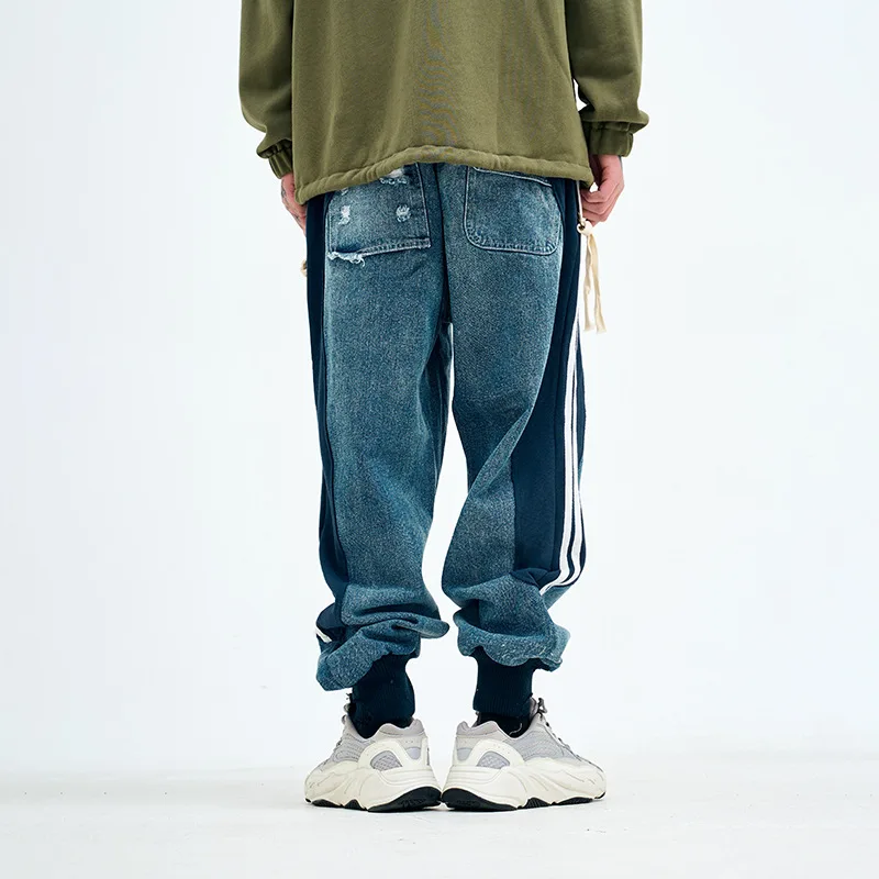 ABOORUN Men's Vintage Harem Jeans USA Patchwork Pencil Jeans Hip Hop Drawstring Long Trousers for Male
ABOORUN Men's Vintage Harem Jeans USA Patchwork Pencil Jeans Hip Hop Drawstring Long Trousers for Male