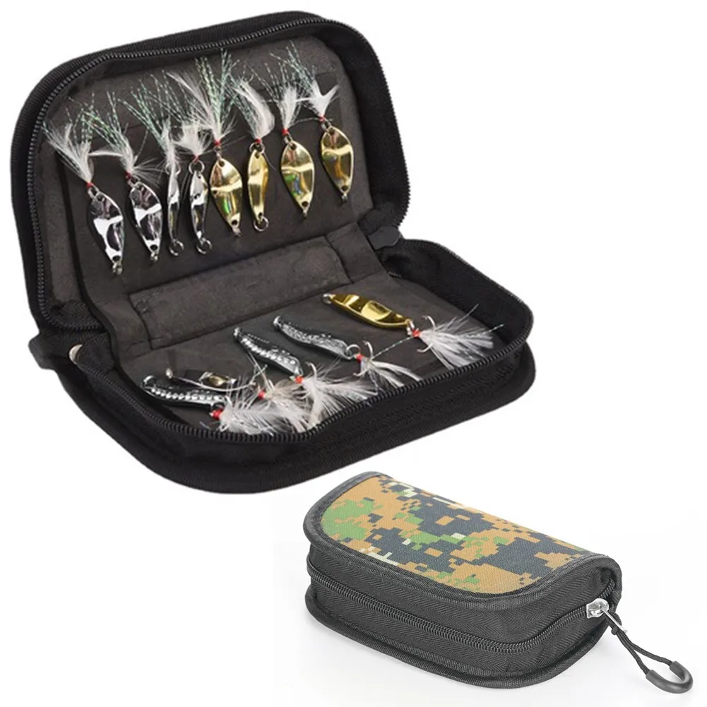 Portable Fishing Bag Waterproof Sequins Lure Spinner Bait Hooks Tackle Organizer Fly Hook Lead Head Hook Storage Kit
Portable Fishing Bag Waterproof Sequins Lure Spinner Bait Hooks Tackle Organizer Fly Hook Lead Head Hook Storage Kit