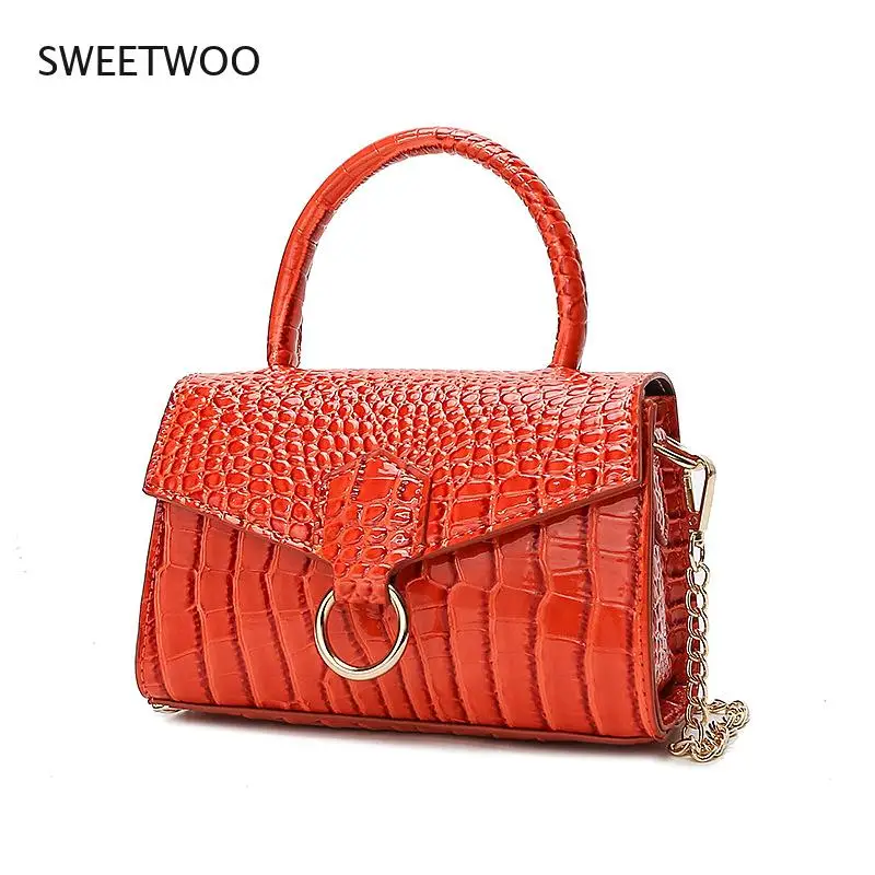 Female 2021 Crocodile Pattern Ring Hand Messenger Shoulder Bag Women Chain Crossbody Square Magnetic Buckle Bag Flip Handbag New
Female 2021 Crocodile Pattern Ring Hand Messenger Shoulder Bag Women Chain Crossbody Square Magnetic Buckle Bag Flip Handbag New