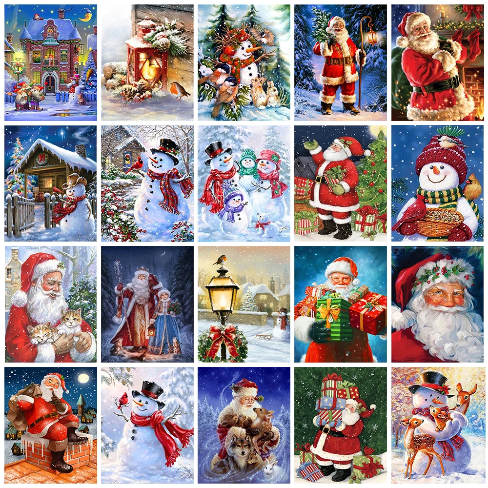 Round 5D Snowman Diamond Painting Christmas Embroidery Rhinestone Cartoon Santa Claus Mosaic Cross Stitch Kits Christmas Gift
Round 5D Snowman Diamond Painting Christmas Embroidery Rhinestone Cartoon Santa Claus Mosaic Cross Stitch Kits Christmas Gift