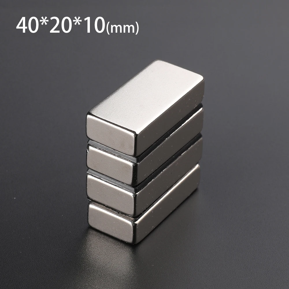 

Magnetics 30pcs x Big Bulk Super Strong Block Magnet Craft Rare Earth Neodymium 40 x 20 x 10 mm N50 40*20*10mm