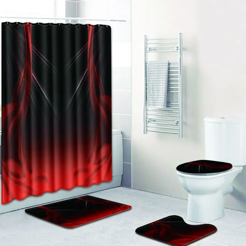 Zeegle Shower Curtain Bath Mat Set Anti Slip Bathroom Carpet Waterproof Bathroom Curtain Washable Bathroom Cover Toilet Seat Set
Zeegle Shower Curtain Bath Mat Set Anti Slip Bathroom Carpet Waterproof Bathroom Curtain Washable Bathroom Cover Toilet Seat Set