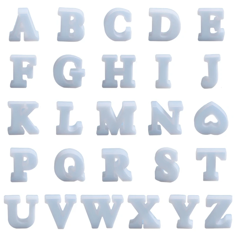 26 Pcs/Set English Alphabet Crystal Epoxy Resin Mold Letter Decorations Silicone Mould DIY Crafts Jewelry Making Tool
26 Pcs/Set English Alphabet Crystal Epoxy Resin Mold Letter Decorations Silicone Mould DIY Crafts Jewelry Making Tool