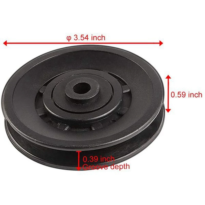 4 Pcs 90mm Universal Wearproof Abration Bearing Pulley Wheel Fitness Equipments Part Wearproof Tool for Gym Equipment
4 Pcs 90mm Universal Wearproof Abration Bearing Pulley Wheel Fitness Equipments Part Wearproof Tool for Gym Equipment