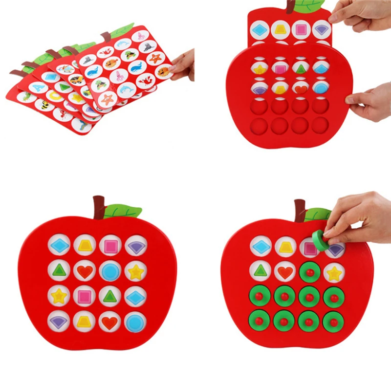 Early Education 3D Puzzle Toys Kids Wooden Apple Memory Matching Chess Game Family Casual Games Puzzle Ideal children's Day Gift
Early Education 3D Puzzle Toys Kids Wooden Apple Memory Matching Chess Game Family Casual Games Puzzle Ideal children's Day Gift