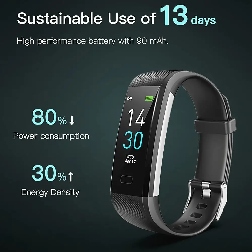 S5 Smart Sports Bracelet Fitness Tracker Color Screen Waterproof IP68 Wristband Message Push and Heart Rate Monitoring
S5 Smart Sports Bracelet Fitness Tracker Color Screen Waterproof IP68 Wristband Message Push and Heart Rate Monitoring