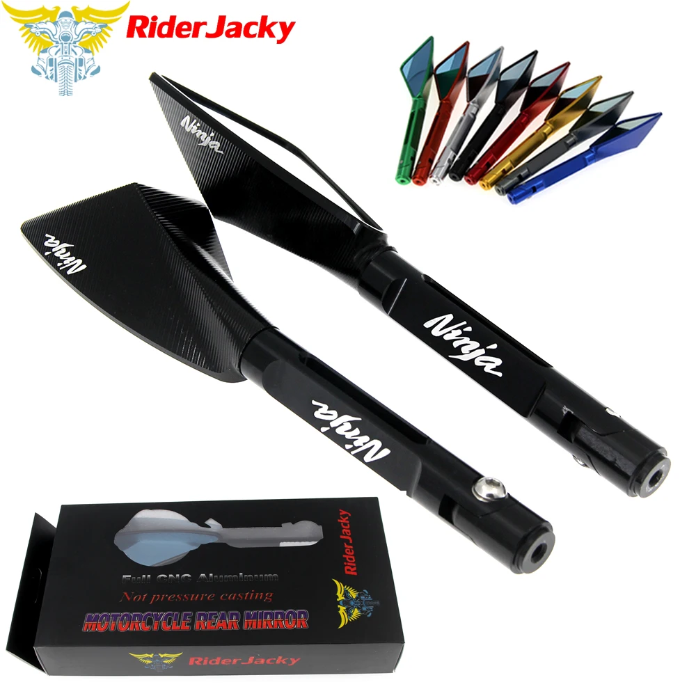 Боковые зеркала RiderJacky для мотоцикла боковые заднего вида Kawasaki NINJA 900R 1000 1000R H2R ZX10