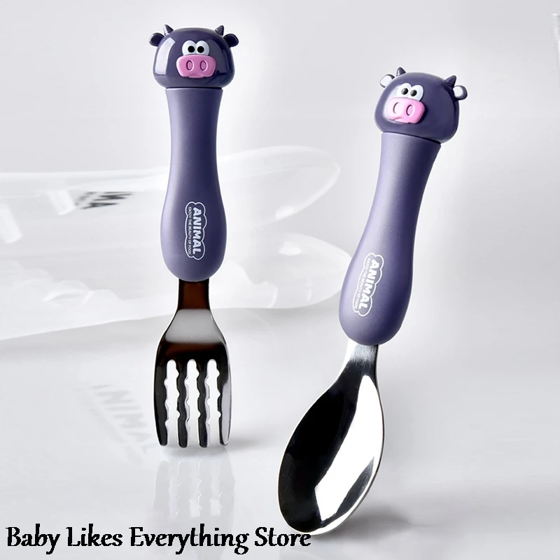 Cartoon Spoon and Fork Set Dessert Spoon Fork for Children Toddler Baby Feeding Utensils Children's Cutlery Kids Baby Tableware
Cartoon Spoon and Fork Set Dessert Spoon Fork for Children Toddler Baby Feeding Utensils Children's Cutlery Kids Baby Tableware