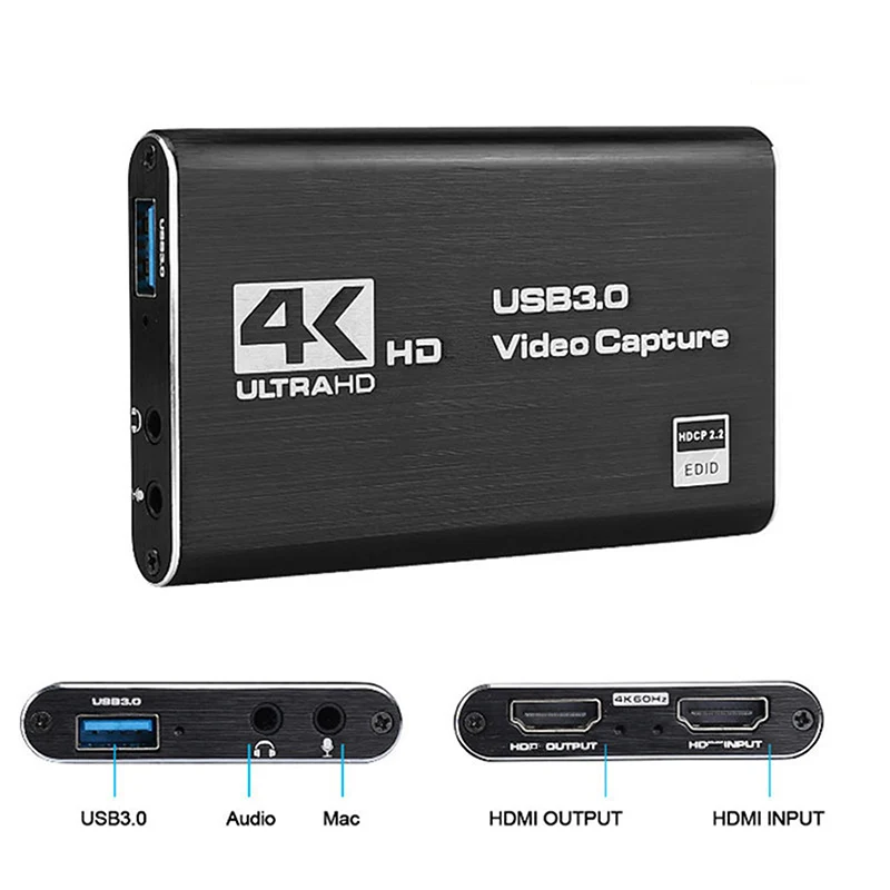 Плата захвата аудио-и видеосъемки 4K HDMI на USB 3,0 устройства захвата для PS4 Xbox Nintendo Switch 1080P 720P HDMI
Плата захвата аудио-и видеосъемки 4K HDMI на USB 3,0 устройства захвата для PS4 Xbox Nintendo Switch 1080P 720P HDMI