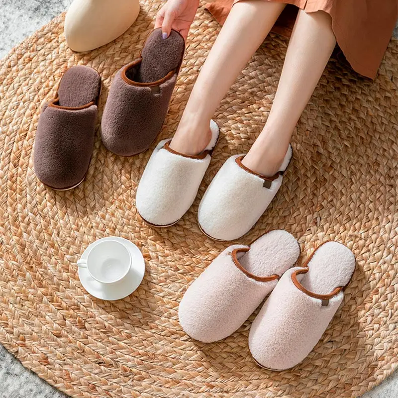 New Women Warm Slippers Furry Solid Cotton Thick Bottom Non-Slip Shoes Ladies Autumn Winter Home Female Indoor Fashion Concise
New Women Warm Slippers Furry Solid Cotton Thick Bottom Non-Slip Shoes Ladies Autumn Winter Home Female Indoor Fashion Concise