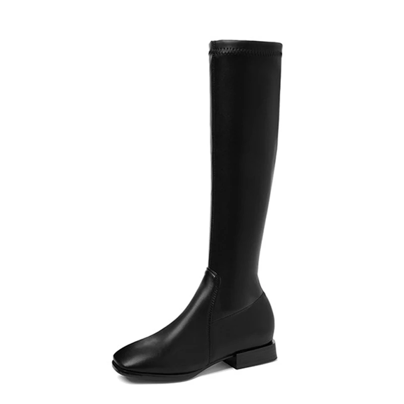 FOREADA Low Heel Riding Boots Women Knee High Boots Zip Square Toe Long Boots Thick Heel Ladies Shoes Autumn Winter White 34-43
FOREADA Low Heel Riding Boots Women Knee High Boots Zip Square Toe Long Boots Thick Heel Ladies Shoes Autumn Winter White 34-43
