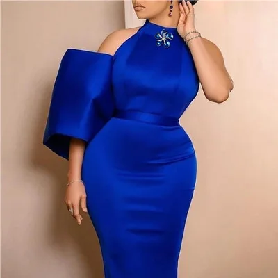 Blue African Dresses for Women Summer Fashion African Women Short Sleeve Polyester Dress African Clothes
Blue African Dresses for Women Summer Fashion African Women Short Sleeve Polyester Dress African Clothes