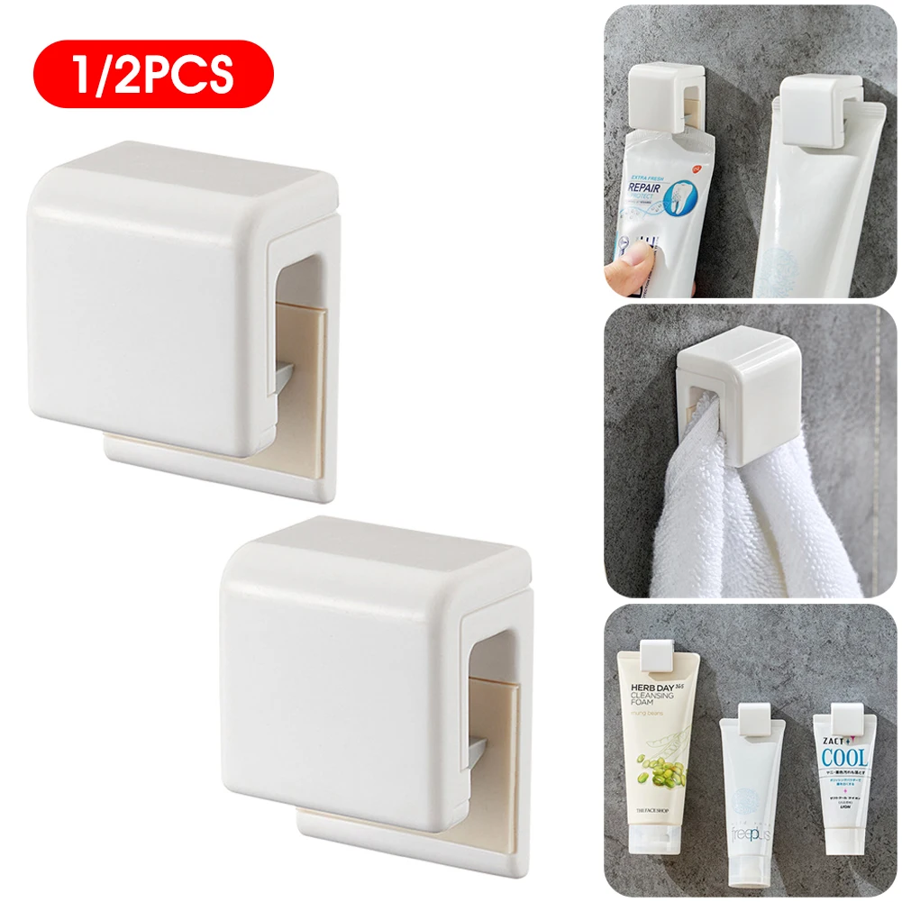 High Quality Toothpaste Hanging Holder Clip Facial Cleanser Clip Wall Mount Self Adhesive Organizer Home Storage Kit
High Quality Toothpaste Hanging Holder Clip Facial Cleanser Clip Wall Mount Self Adhesive Organizer Home Storage Kit