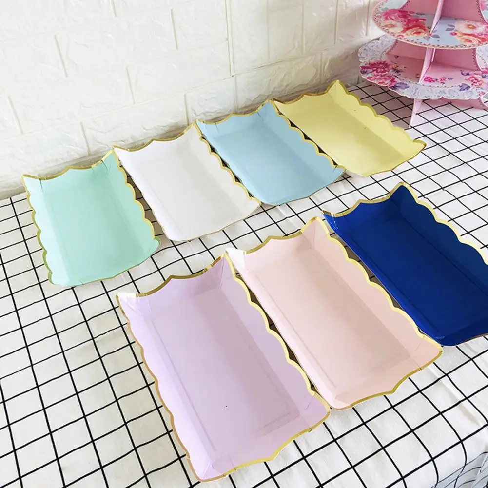 Simple Design Disposable Cake Plate Delicate Craft Paper Disposable Fruit Plate Disposable Tableware Plate 4Pcs/Set
Simple Design Disposable Cake Plate Delicate Craft Paper Disposable Fruit Plate Disposable Tableware Plate 4Pcs/Set