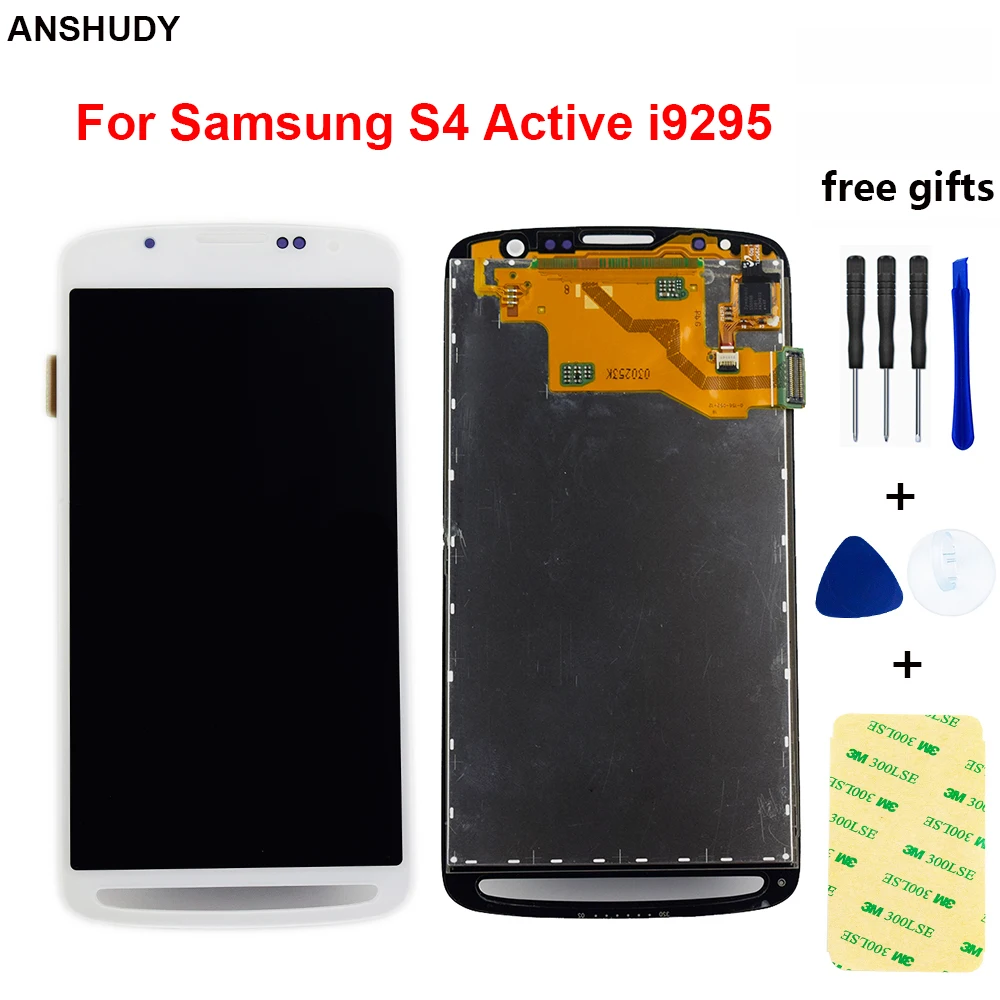 Для samsung Galaxy S4 Active i9295 ЖК дисплей сенсорный экран дигитайзер в сборе для i537 I9295