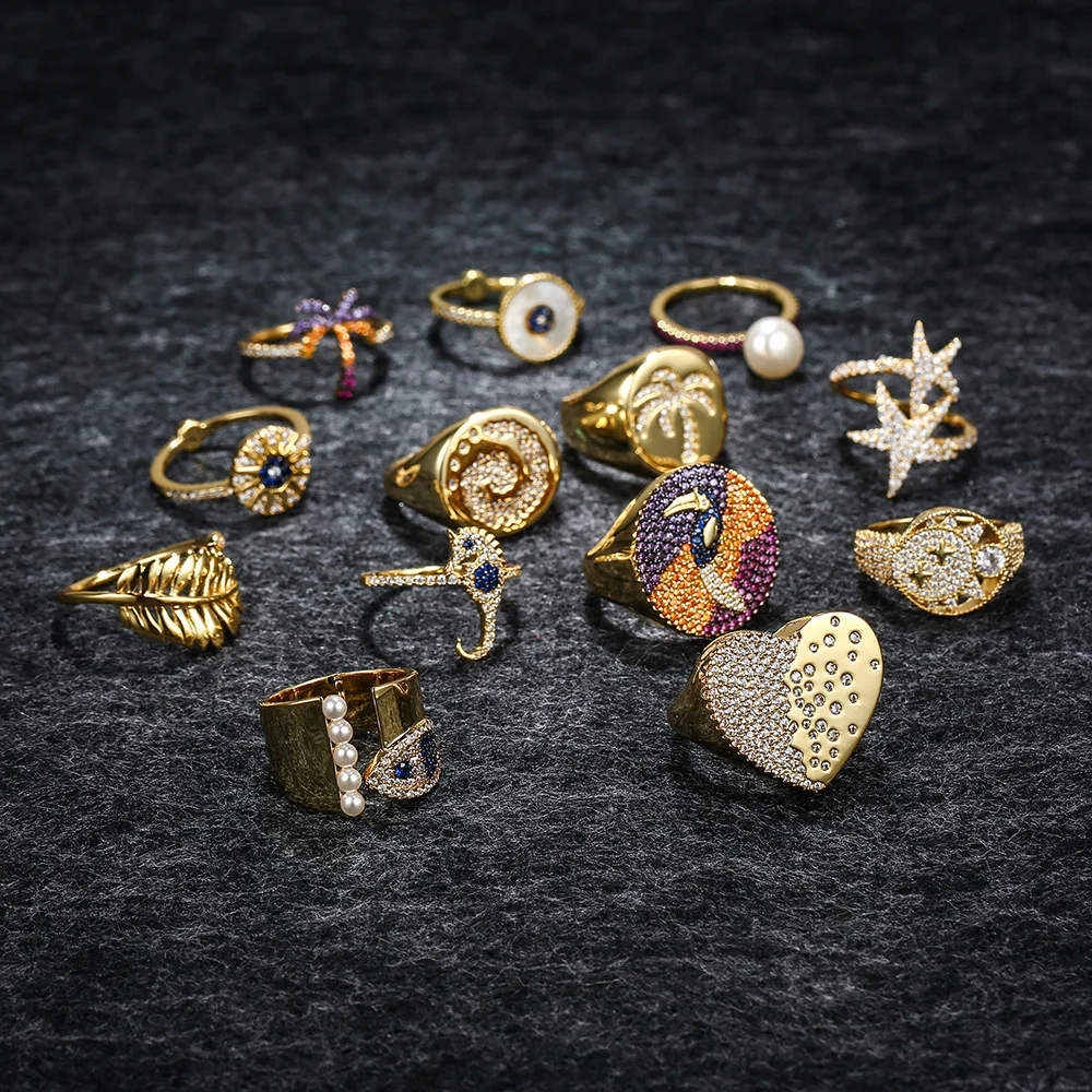 LIDU High Quality 925 Silver Rainforest Palm Bird Starfish Ring Personalized All-match Elegant Monaco Jewelry Gifts For Friends
LIDU High Quality 925 Silver Rainforest Palm Bird Starfish Ring Personalized All-match Elegant Monaco Jewelry Gifts For Friends