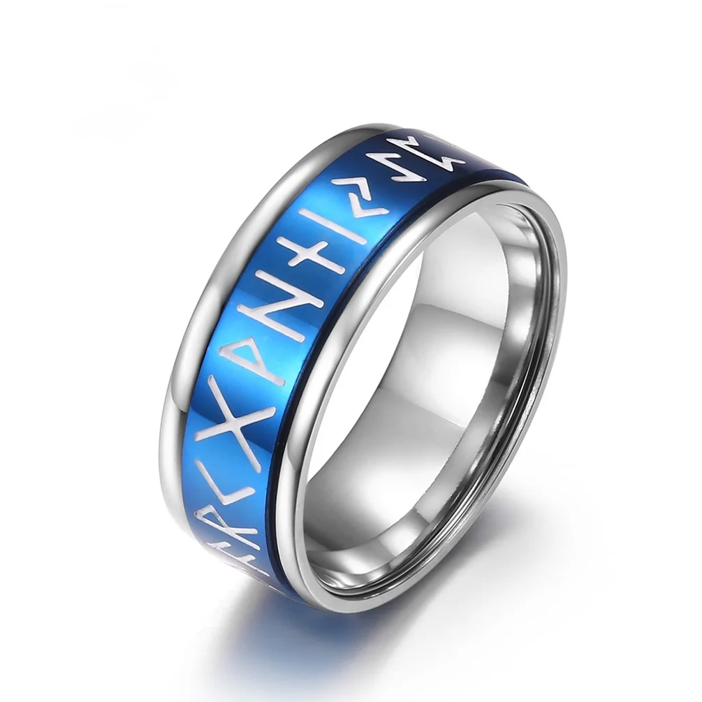 Viking Rune Rotating Luminous Stainless Steel Men's Ring Simple Retro Male Boyfriend Amulet Jewelry Decompression Gift Wholesale
Viking Rune Rotating Luminous Stainless Steel Men's Ring Simple Retro Male Boyfriend Amulet Jewelry Decompression Gift Wholesale