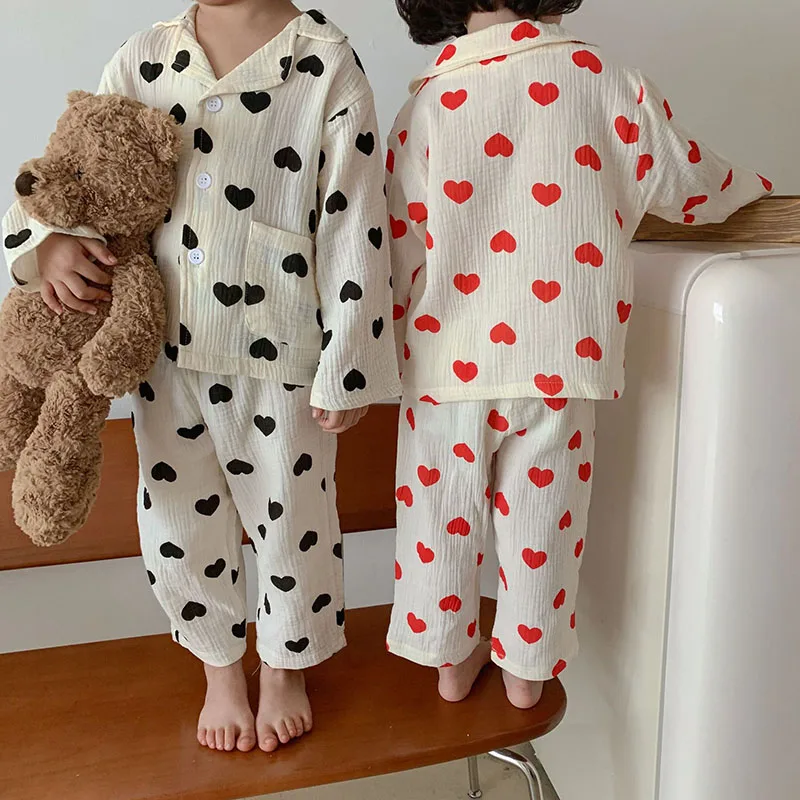 2021 Autumn New Kids Pajamas Linen Shirt and Pants 2Pcs Casual Girls Sleepwear Long Sleeve Boys Sets
2021 Autumn New Kids Pajamas Linen Shirt and Pants 2Pcs Casual Girls Sleepwear Long Sleeve Boys Sets