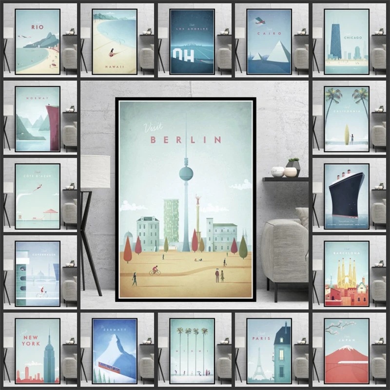 Travel World Famous City Painting Poster New York Berlin Hawaii Nordic Landscape Print Painting Canvas Art Wall Decor Pictures
Travel World Famous City Painting Poster New York Berlin Hawaii Nordic Landscape Print Painting Canvas Art Wall Decor Pictures