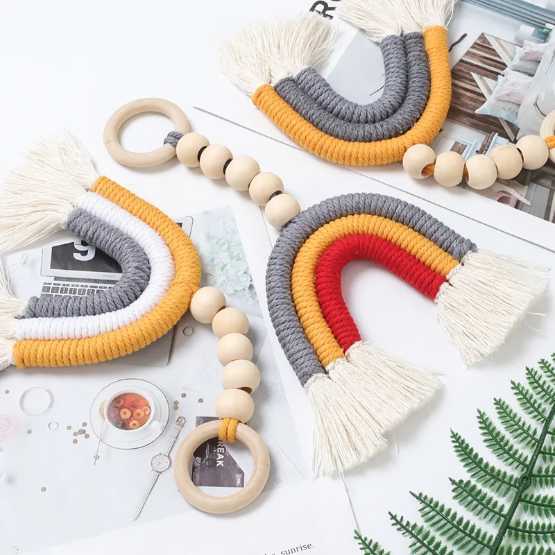 1Pcs Cute Cartoon Baby Teething Wooden Beads+Rainbow Color Tassel Home Decor Nice Gift for Baby Teething Toys
1Pcs Cute Cartoon Baby Teething Wooden Beads+Rainbow Color Tassel Home Decor Nice Gift for Baby Teething Toys
