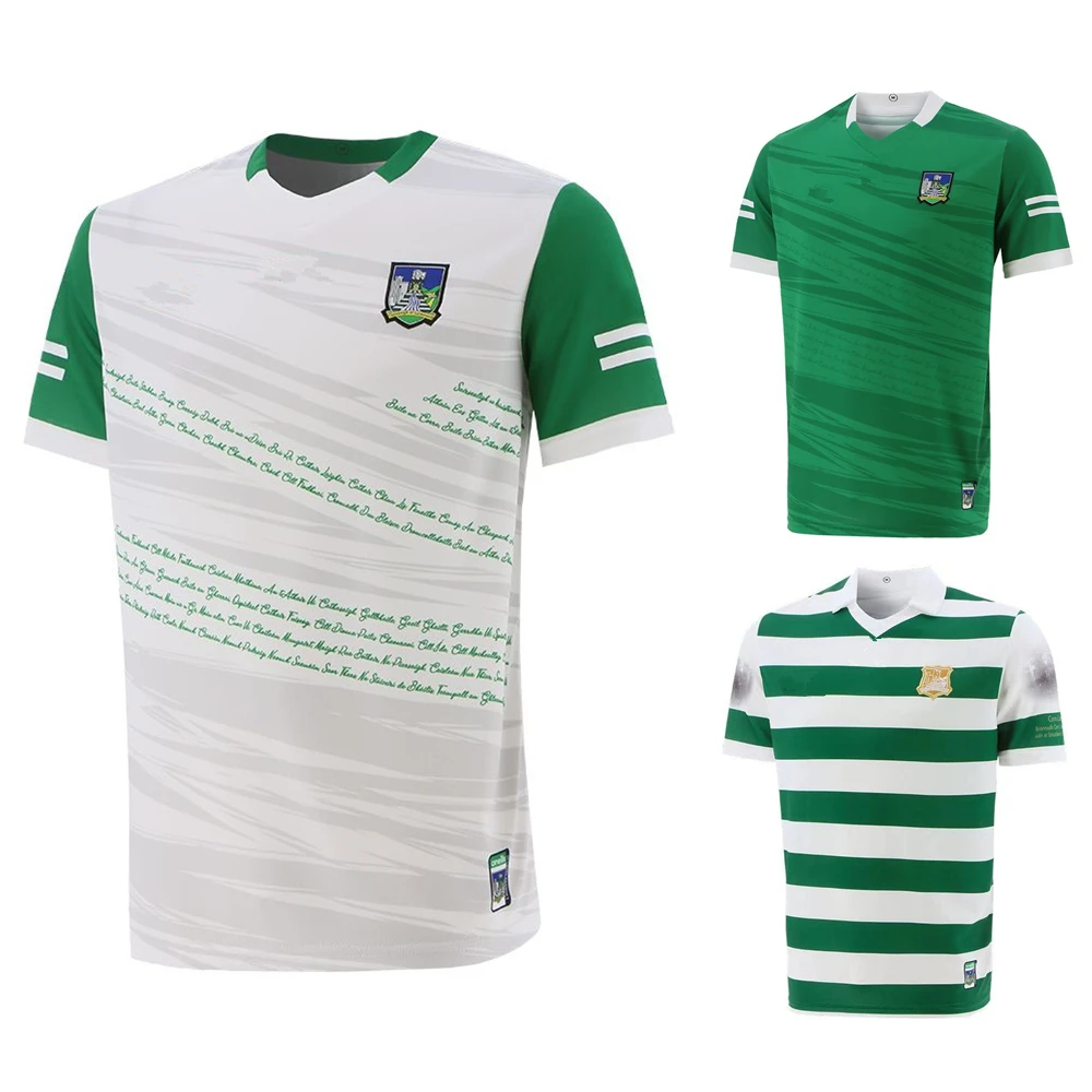 Рубашка для всех команд Limerick GAA 2 в полоску Джерси вратаря празднования дома