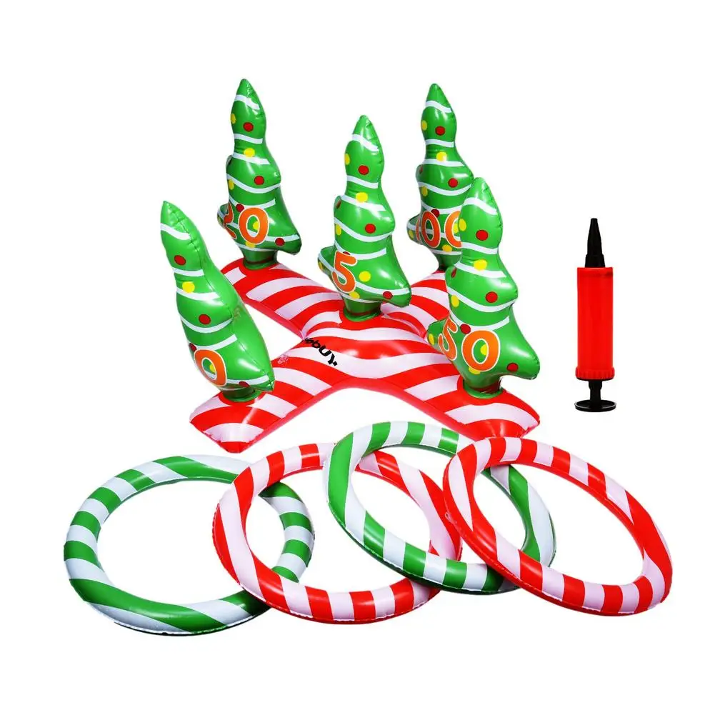 Christmas Tree Iatable Pool Ring Toss Game Funny Floating Ring Toy New Party Summer Beach Outdoor Swimming Pool Accessories
Christmas Tree Iatable Pool Ring Toss Game Funny Floating Ring Toy New Party Summer Beach Outdoor Swimming Pool Accessories