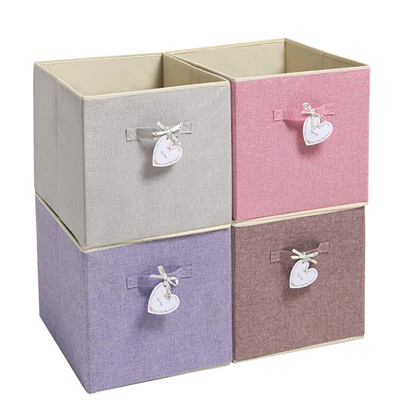 2PCS Lattice Cabinet Cotton Linen Fabric Storage Box Foldable Clothing Underwear Storage Boxes for Home Office Closet Organizer
2PCS Lattice Cabinet Cotton Linen Fabric Storage Box Foldable Clothing Underwear Storage Boxes for Home Office Closet Organizer