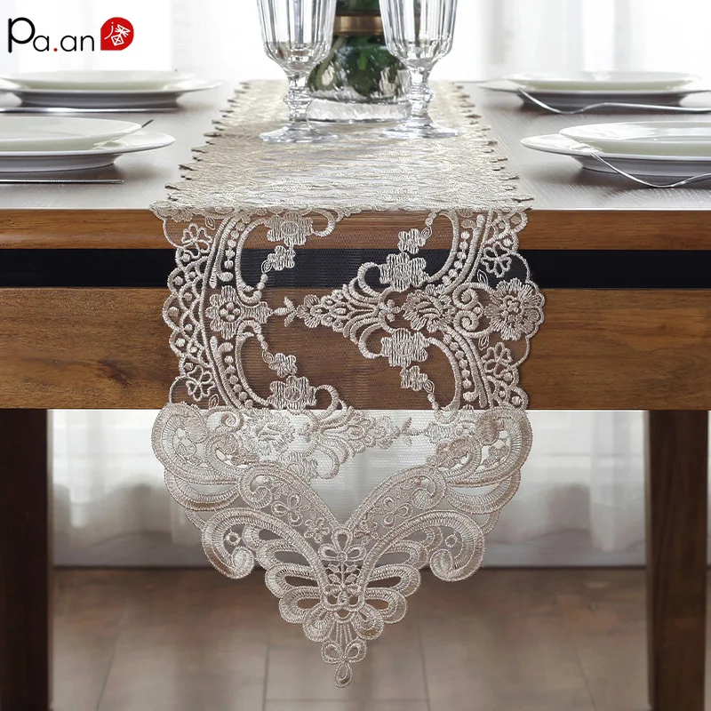 Lace Table Runner Luxury European Tablerunner Champagne White Coffee Table TV Cabinet Cover Wedding Dinning Table Decoration
Lace Table Runner Luxury European Tablerunner Champagne White Coffee Table TV Cabinet Cover Wedding Dinning Table Decoration