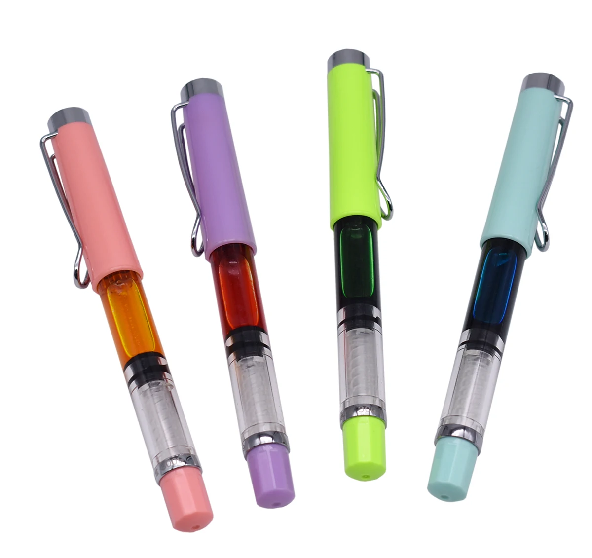 4PCS Set Colorful Yongsheng 3009 Piston Fountain Pen Transparent Large-Capacity EF/F 0.38mm / 0.5mm Silver Trim Writing Pen
4PCS Set Colorful Yongsheng 3009 Piston Fountain Pen Transparent Large-Capacity EF/F 0.38mm / 0.5mm Silver Trim Writing Pen