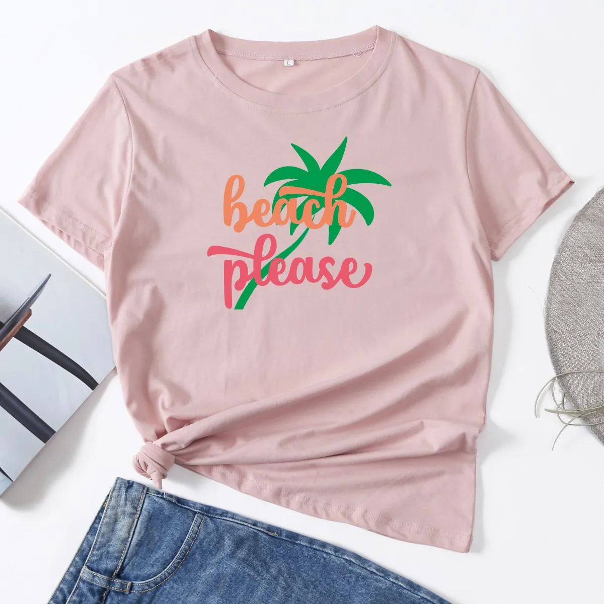 Beach Please Vacation Life Woman TShirt Short Sleeve T-Shirts Summer Tops for Women Cotton Graphic Tee Female Shirt Clothes
Beach Please Vacation Life Woman TShirt Short Sleeve T-Shirts Summer Tops for Women Cotton Graphic Tee Female Shirt Clothes