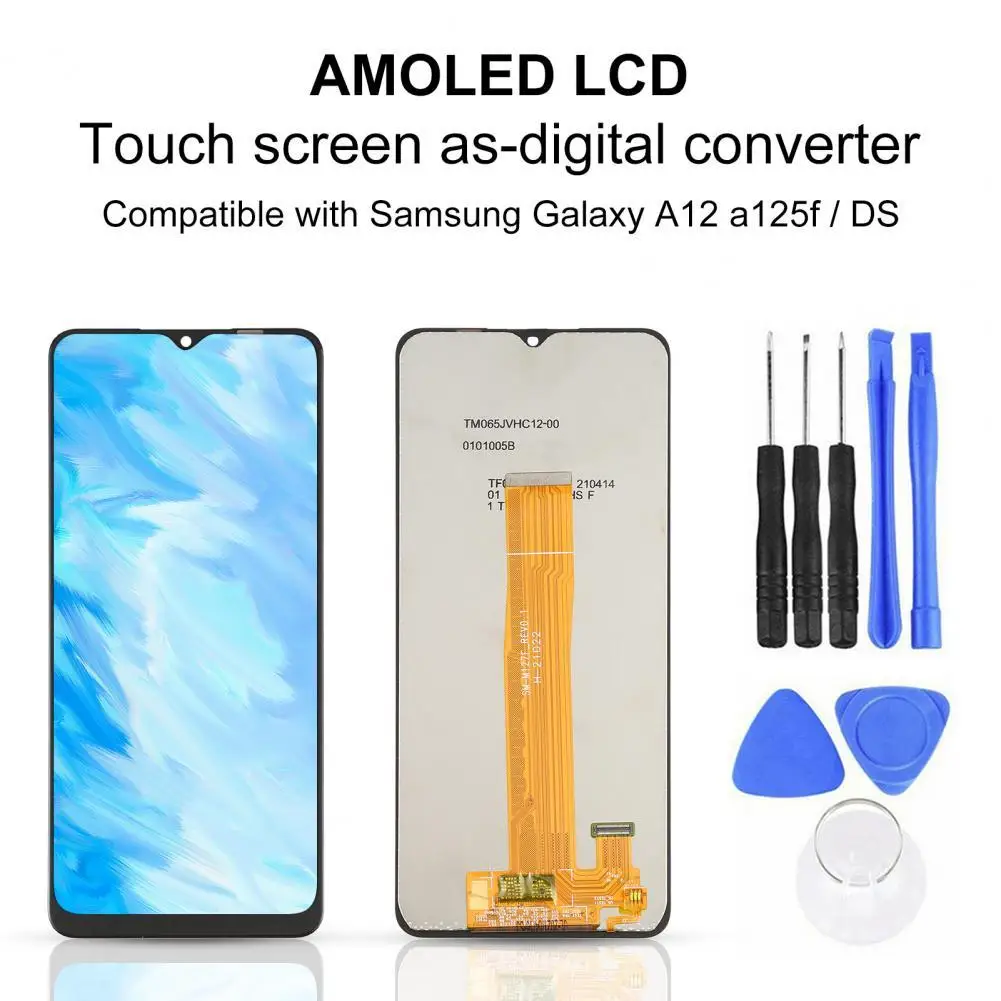 AMOLED Phone LCD Touch Screen Digitizer Assembly Replacement for Samsung Galaxy A12 A125F A125F/DS
AMOLED Phone LCD Touch Screen Digitizer Assembly Replacement for Samsung Galaxy A12 A125F A125F/DS