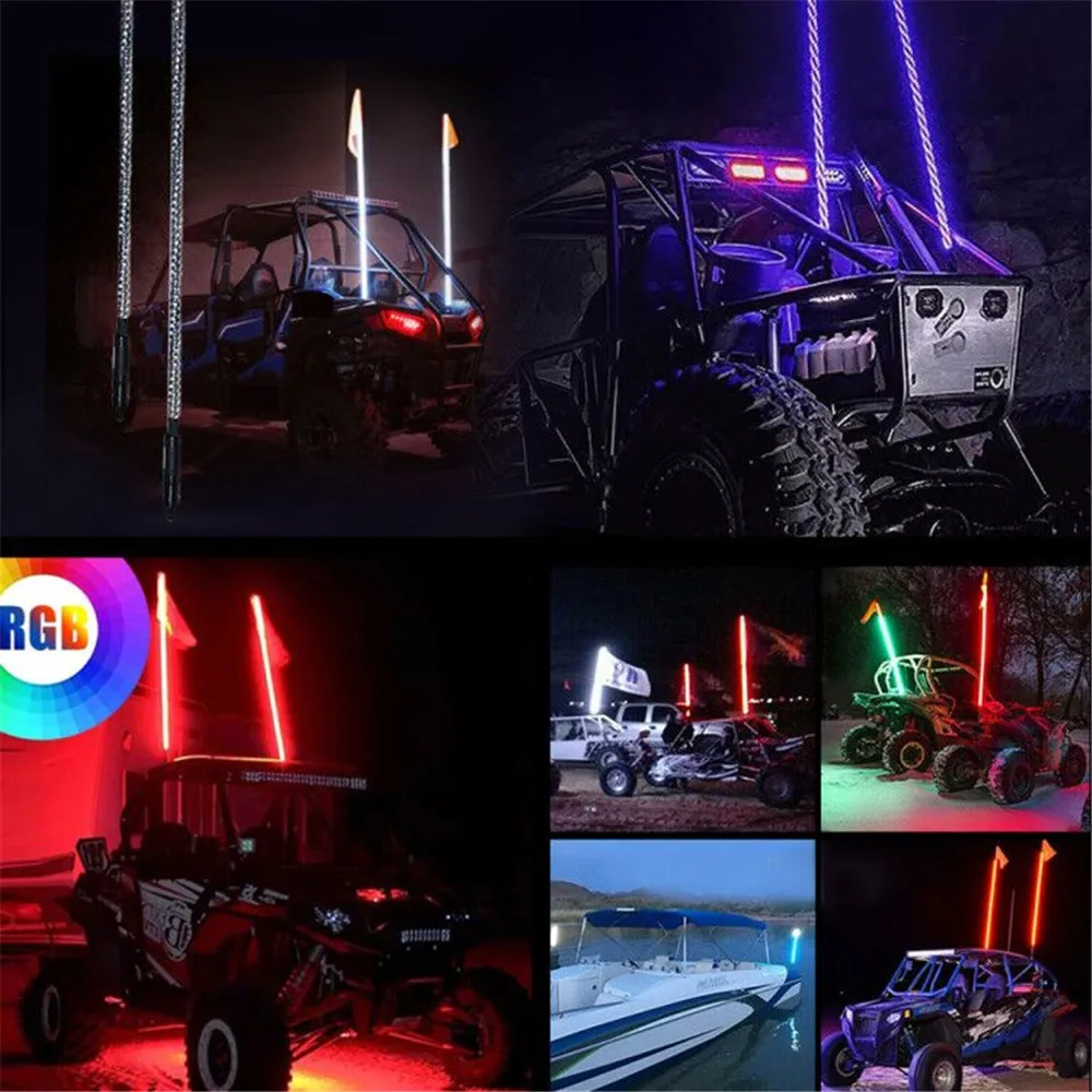 0.9m RGB LED Work Light Bowlight LED Whip Lamp for off-road vehicles Sand Rails/Buggies, SxS, ATV/UTV,RZR, Truck,4x4's
0.9m RGB LED Work Light Bowlight LED Whip Lamp for off-road vehicles Sand Rails/Buggies, SxS, ATV/UTV,RZR, Truck,4x4's